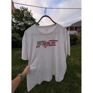 FOX Racing American Flag Graphic T-Shirt‎ Mens XXL Motocross Motorcycle